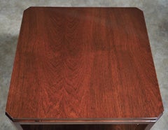 Paul Follot mahogany and ebony low table