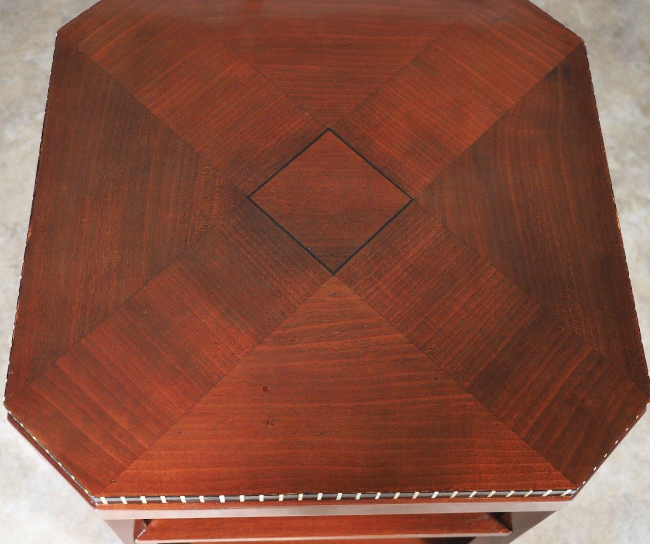Art Deco Paul Follot Modernist Side Table For Sale