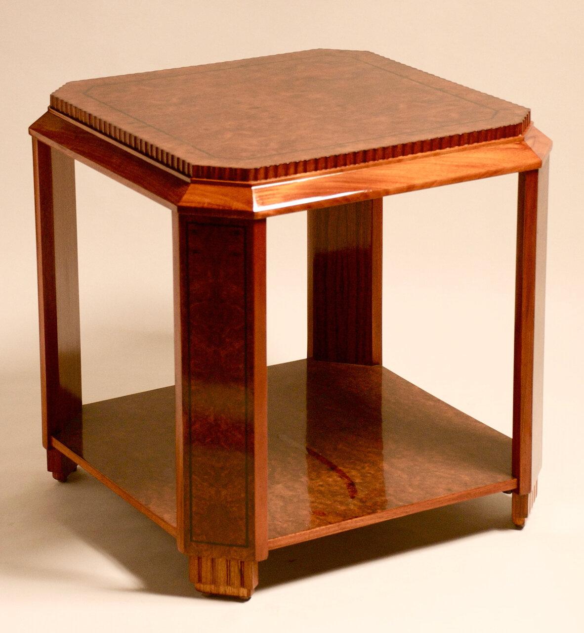 Paul Follot modernist side table  For Sale