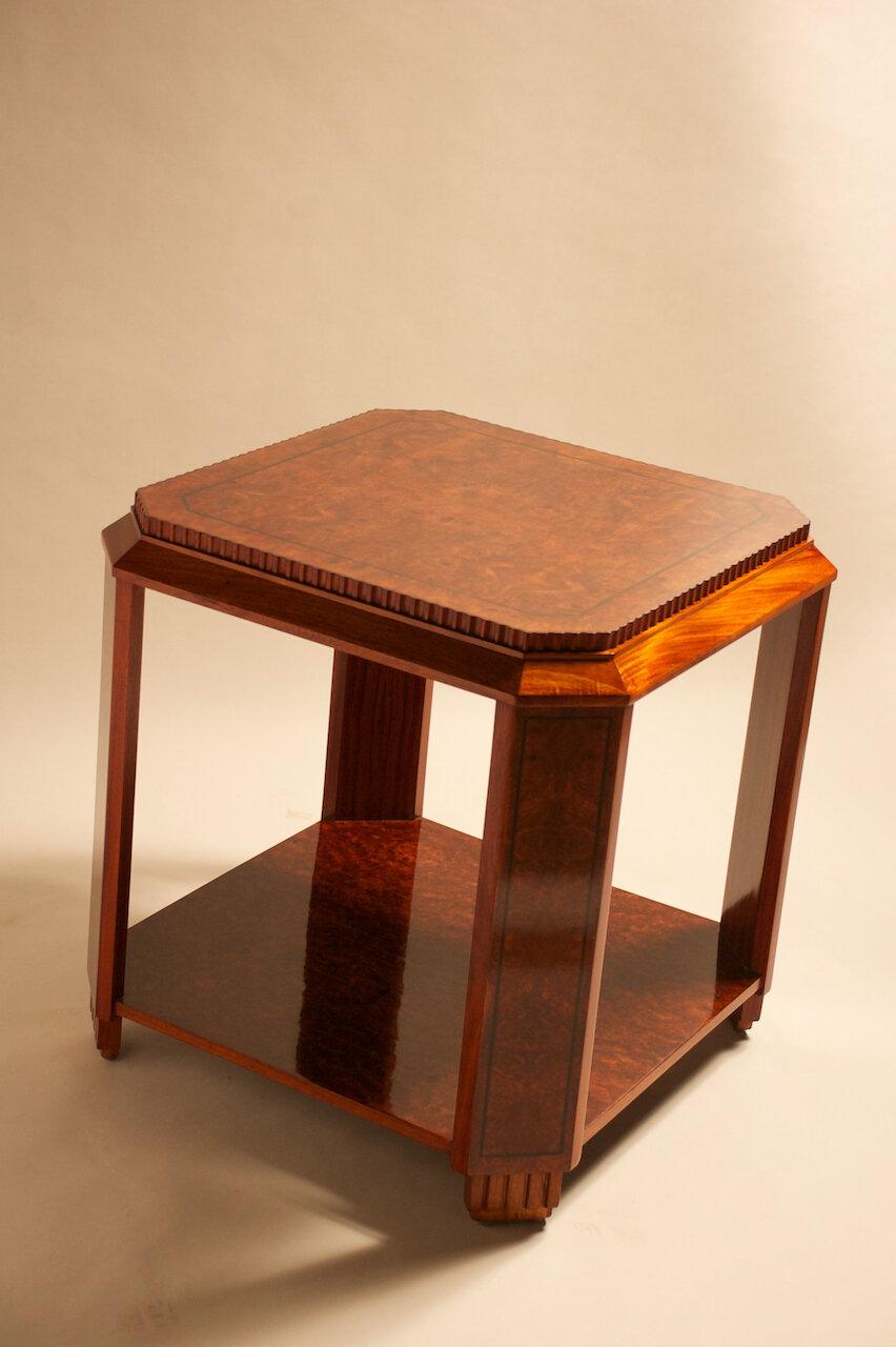Paul Follot modernist side table  In Excellent Condition For Sale In Philadelphia, PA