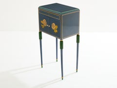 Paul Follot small painted beechwood cabinet 1920