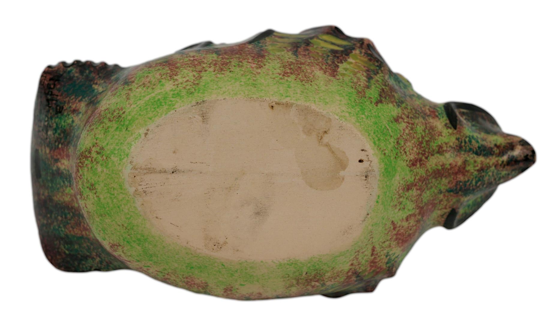 Paul FOUILLEN Vajilla de cerámica francesa de pescado, años 50 en venta 11