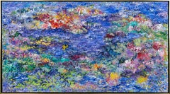 Coral Shoal II - Abstract Acrylic Painting on Canvas, 1990s