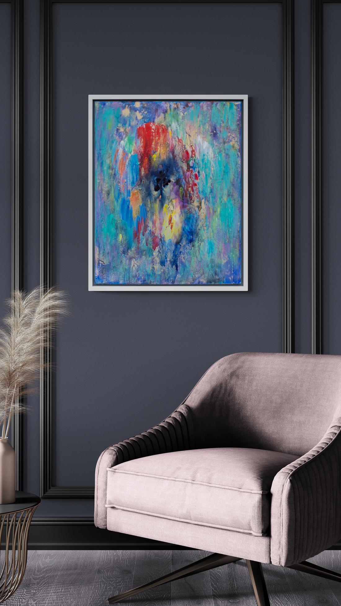 Emergence #10 - contemporaneo, gestuale, astratto, acrilico su tela in vendita 6