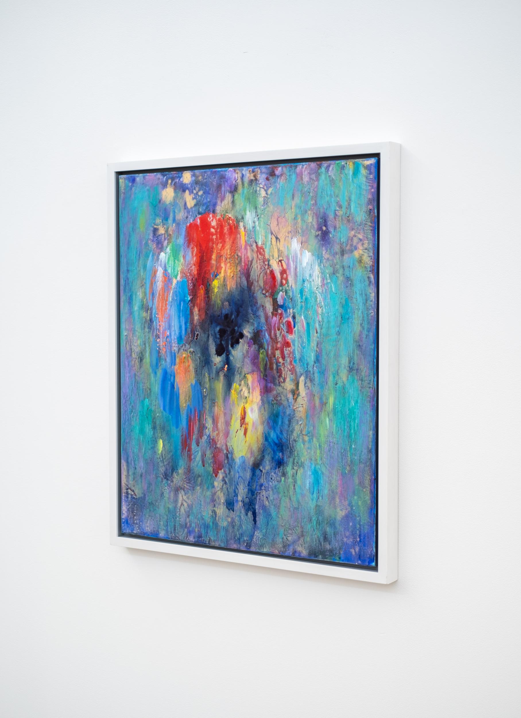 Emergence #10 - contemporaneo, gestuale, astratto, acrilico su tela - Abstract Painting Blu di Paul Fournier