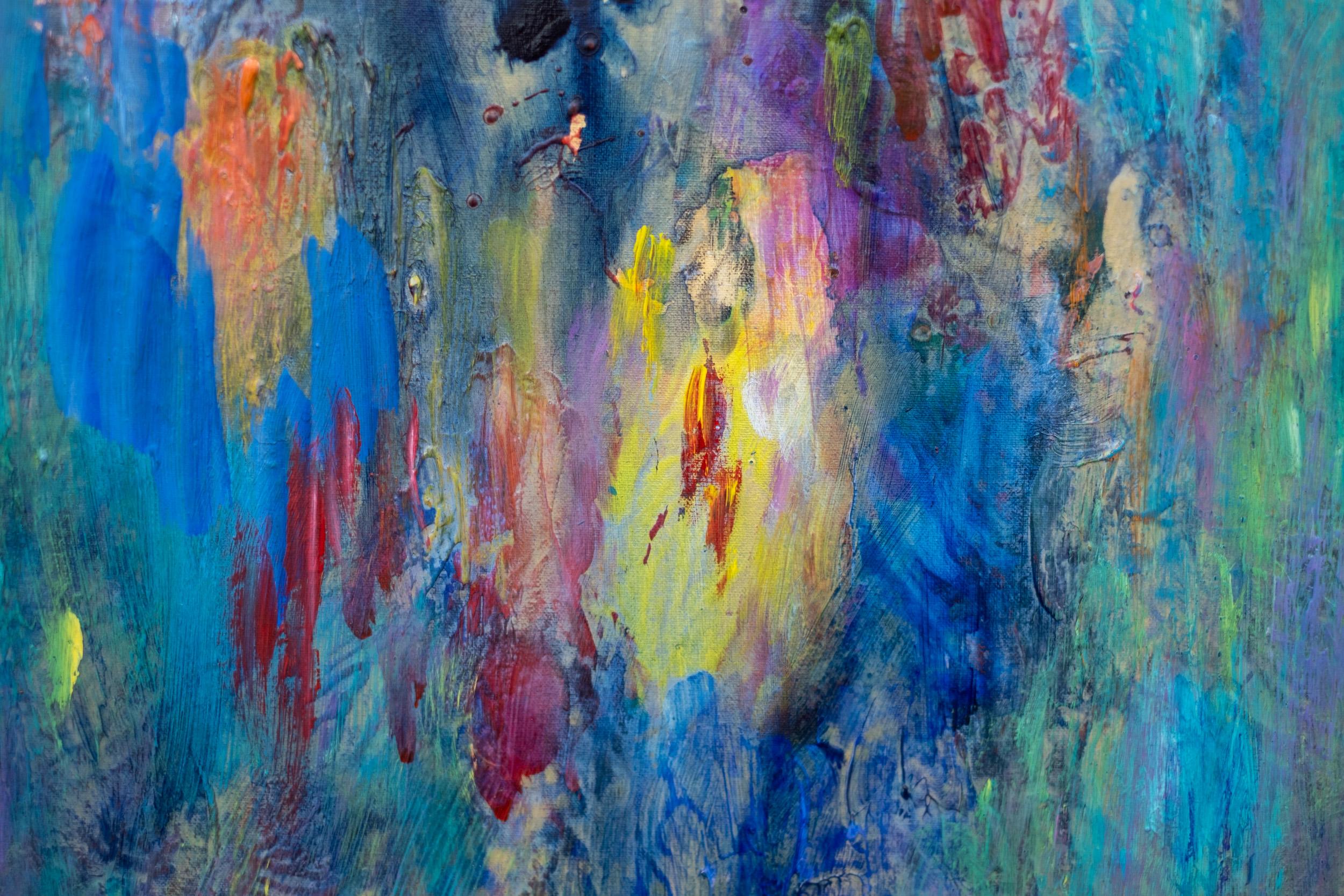 Emergence #10 - contemporaneo, gestuale, astratto, acrilico su tela in vendita 2