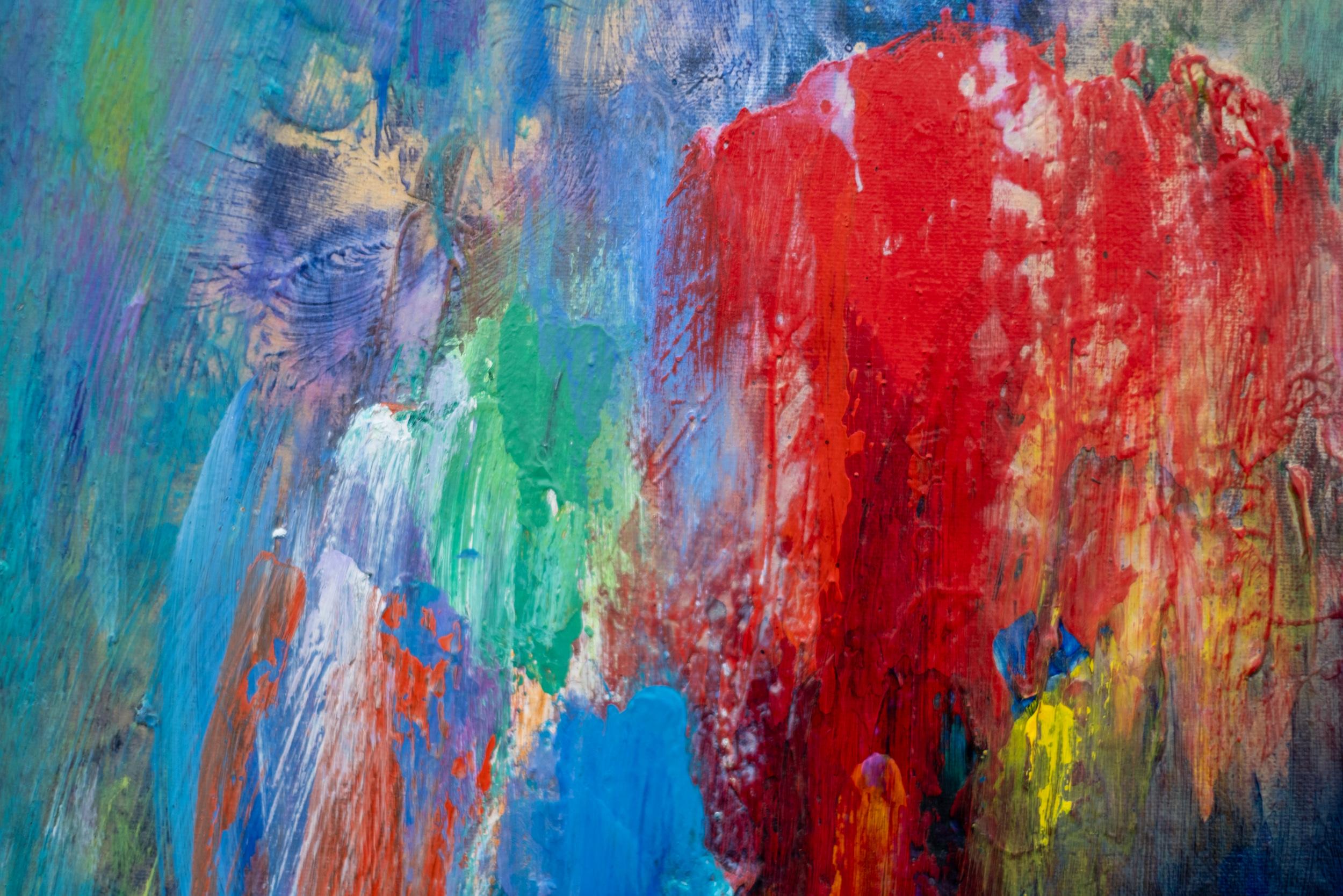 Emergence #10 - contemporaneo, gestuale, astratto, acrilico su tela in vendita 3