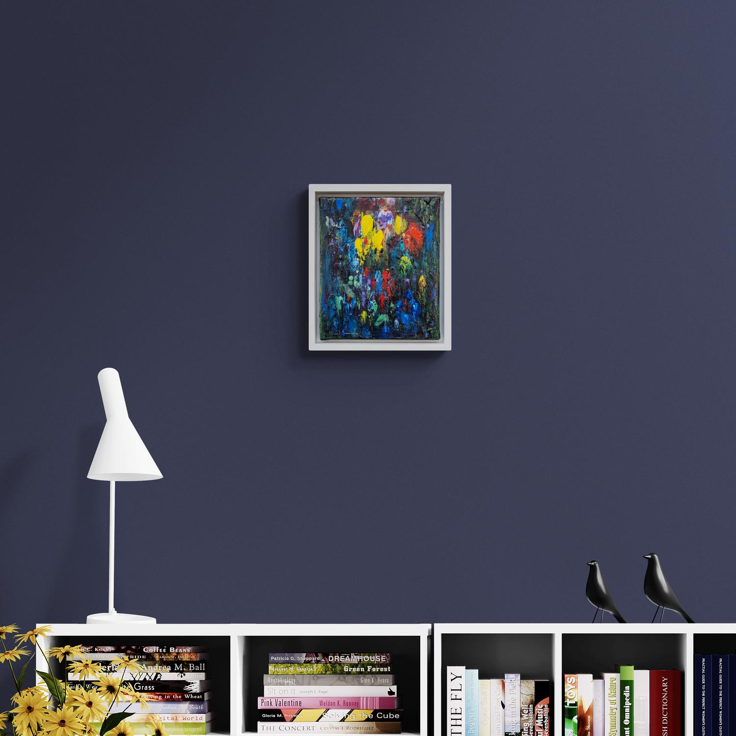 Midnight Haven - contemporaneo, gestuale, astratto, impasto, acrilico su tela in vendita 6