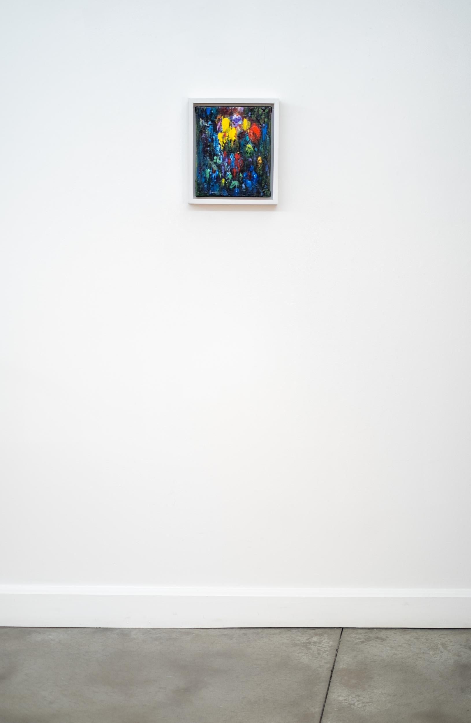 Midnight Haven - contemporaneo, gestuale, astratto, impasto, acrilico su tela - Painting di Paul Fournier