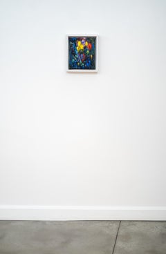 Midnight Haven - contemporary, gestural, abstract, impasto, acrylic on canvas