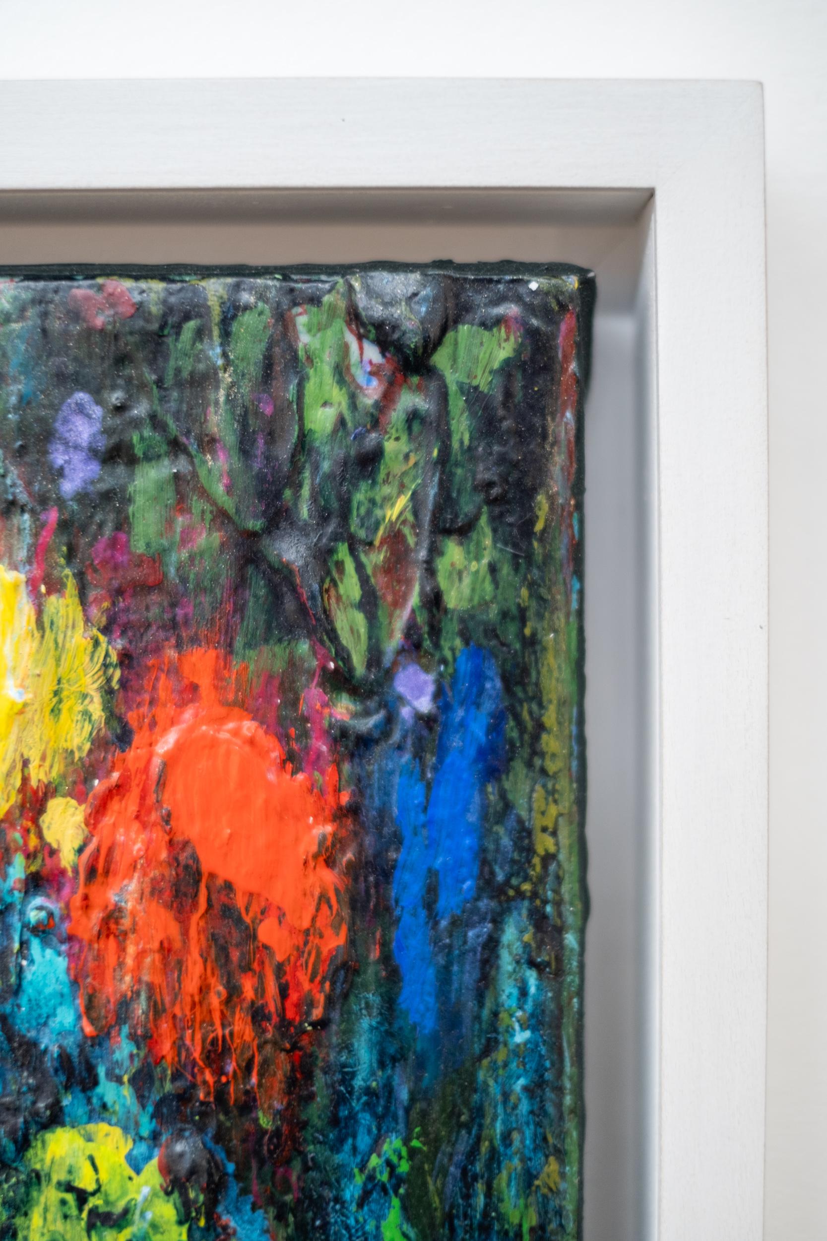 Midnight Haven - contemporaneo, gestuale, astratto, impasto, acrilico su tela in vendita 3