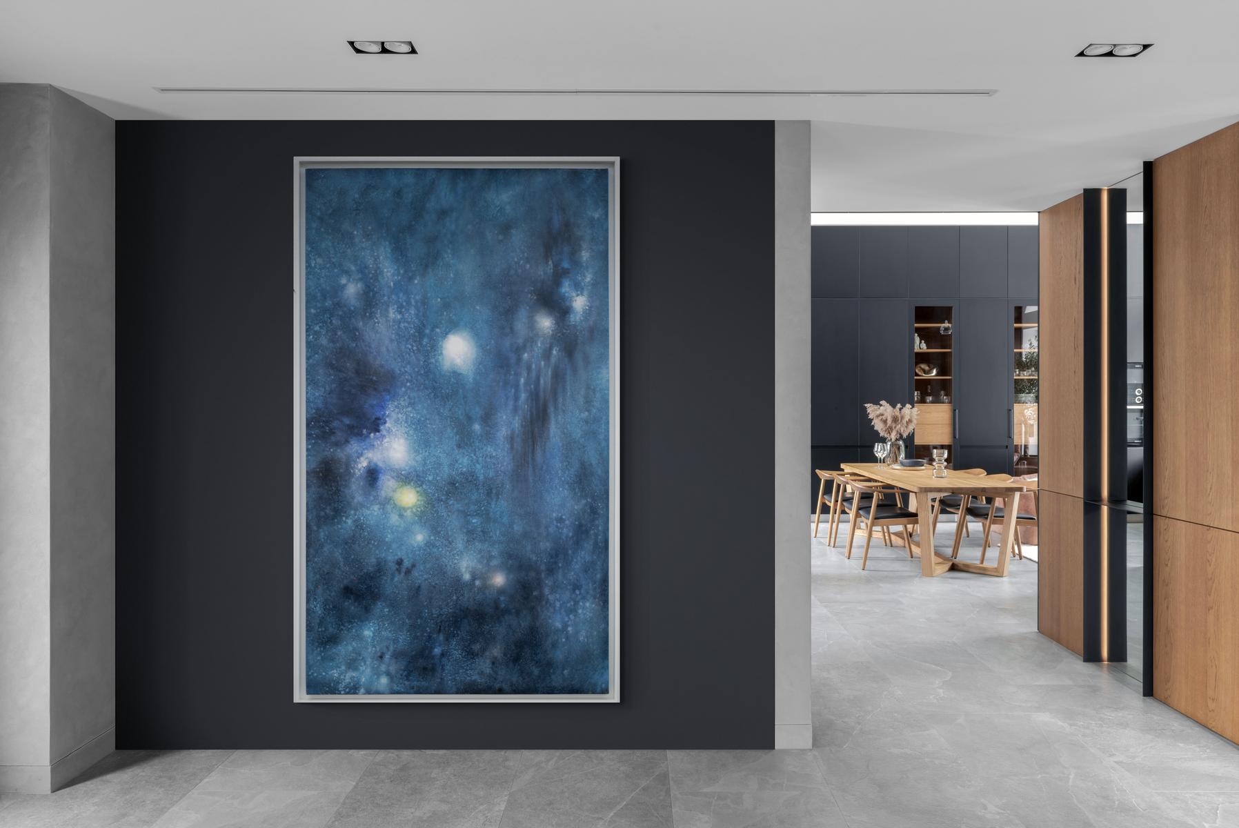 Notturno - contemporaneo, gestuale, astratto, acrilico su tela in vendita 9