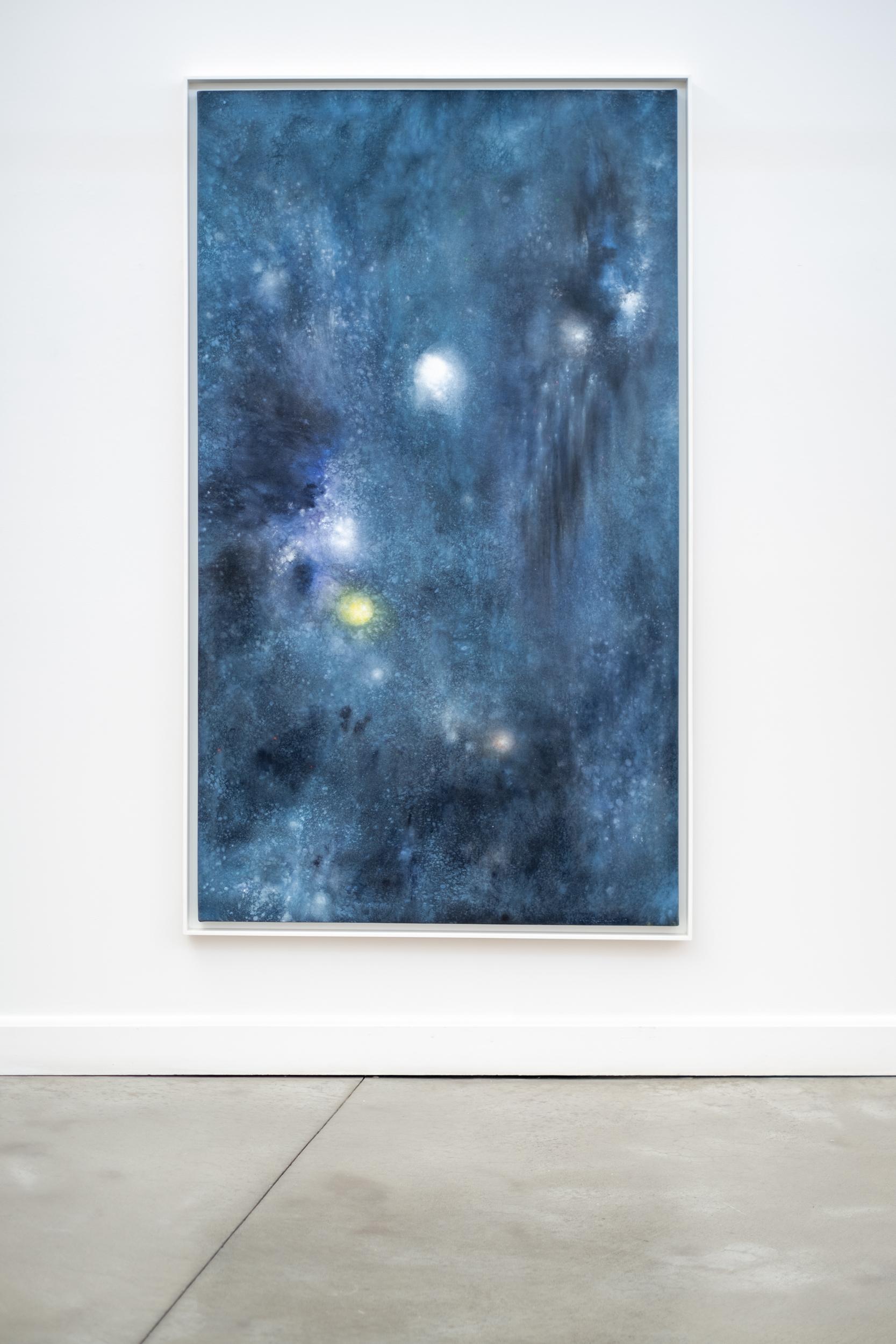 Notturno - contemporaneo, gestuale, astratto, acrilico su tela - Painting di Paul Fournier
