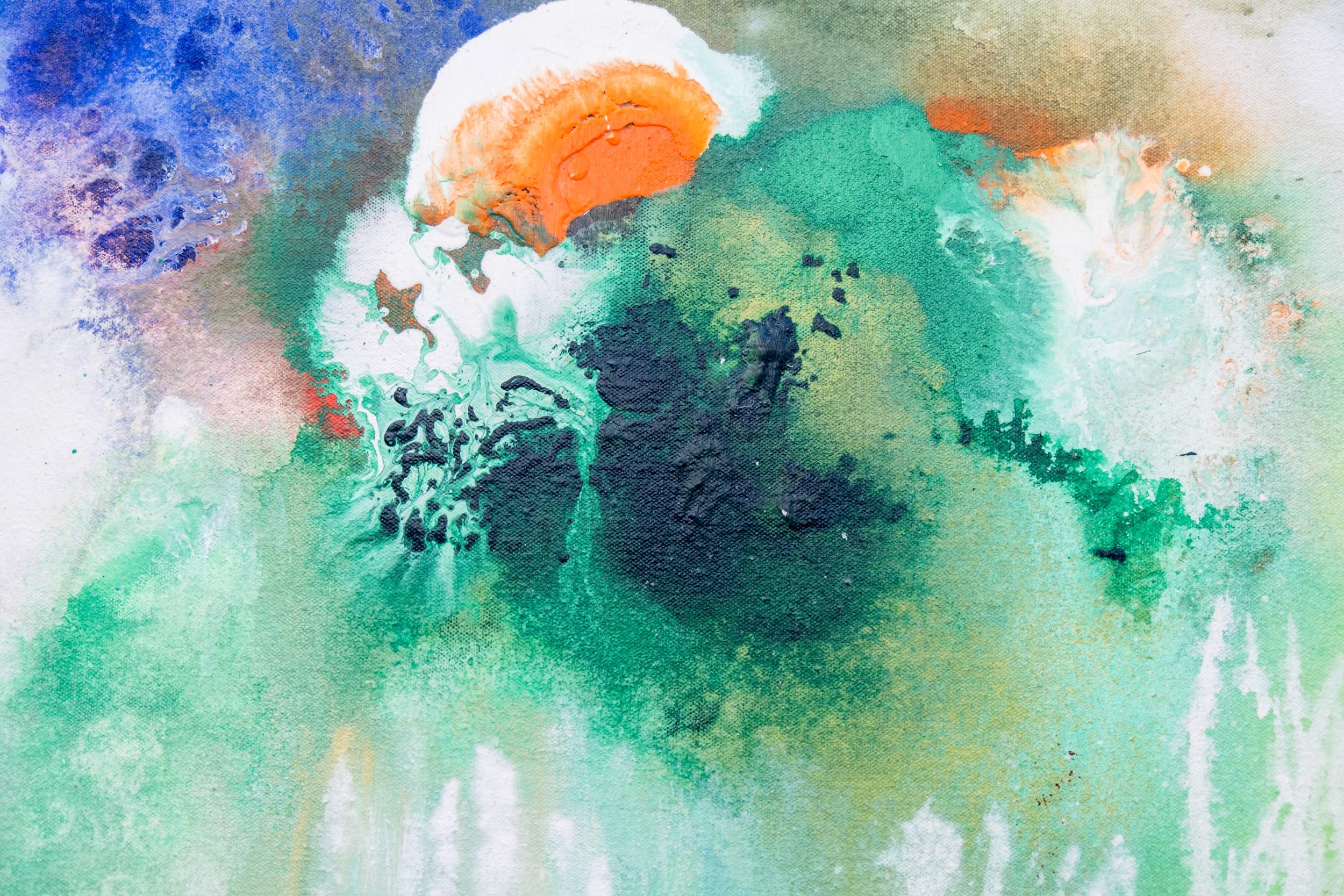 Song of Spring - contemporaneo, astratto espressionista, acrilico su tela in vendita 7