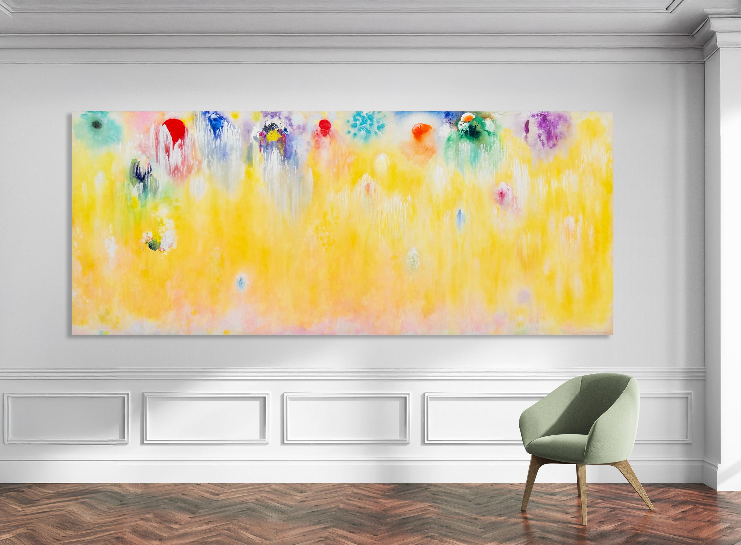 Song of Spring - contemporaneo, astratto espressionista, acrilico su tela in vendita 12