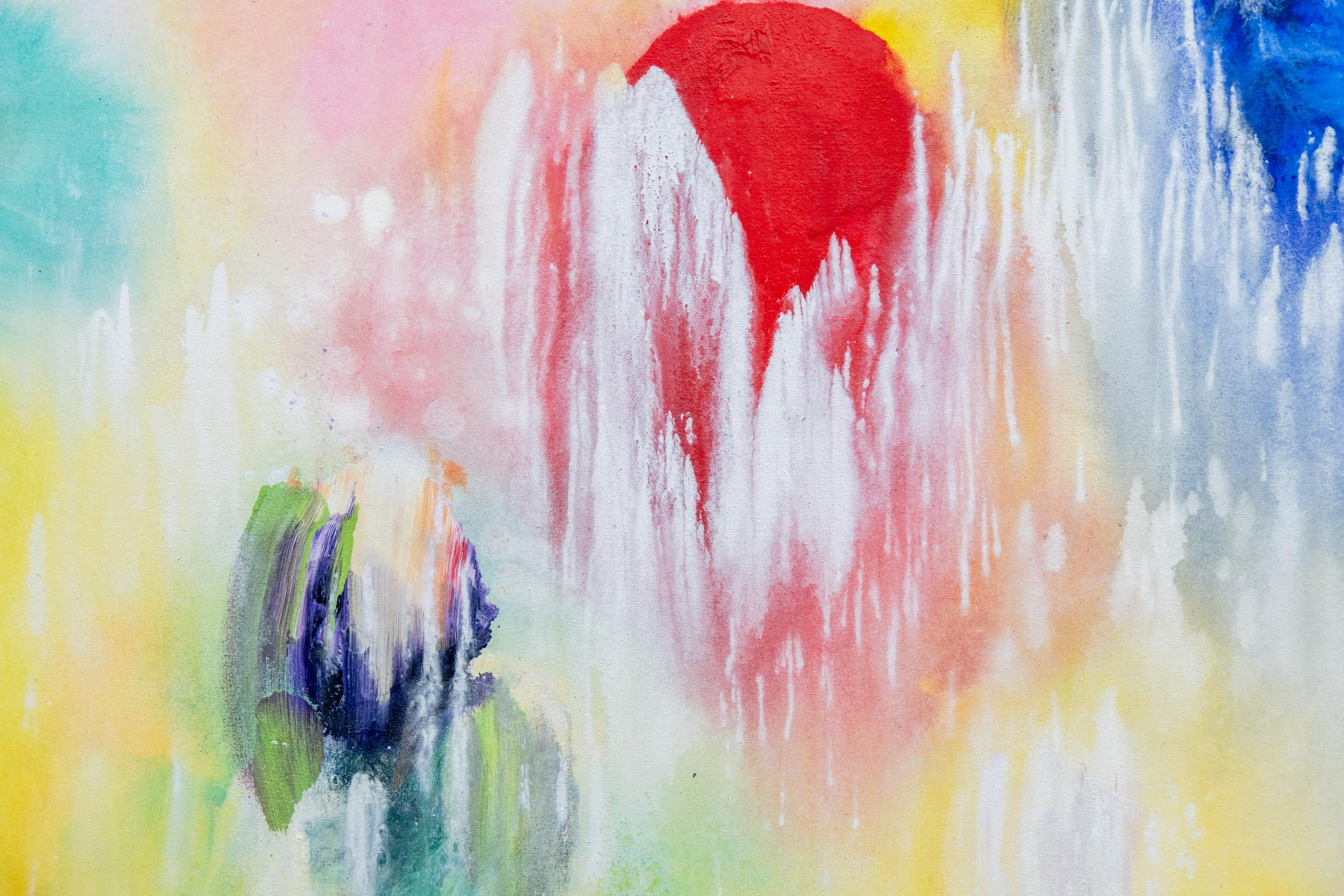 Song of Spring - contemporaneo, astratto espressionista, acrilico su tela in vendita 3