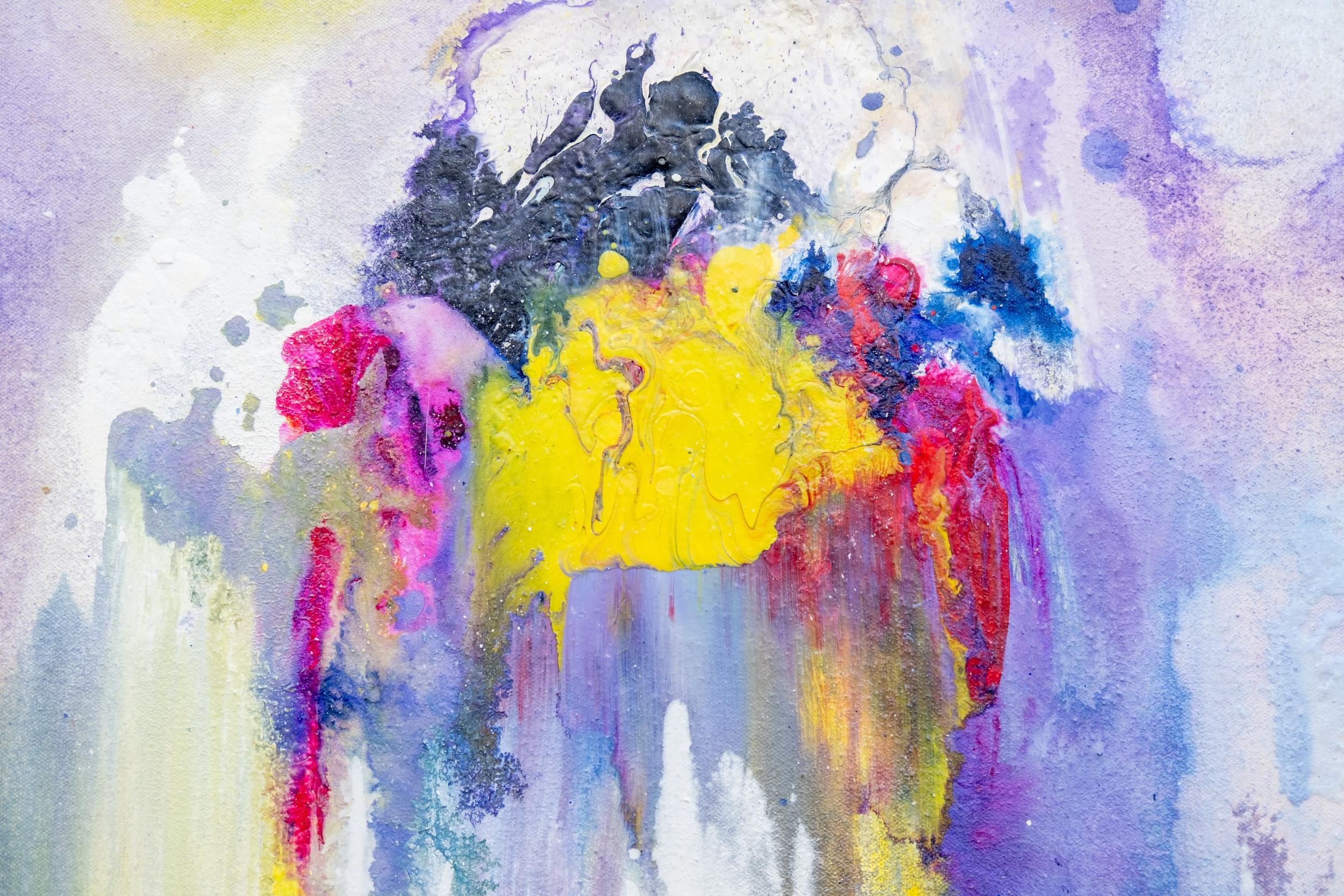 Song of Spring - contemporaneo, astratto espressionista, acrilico su tela in vendita 6