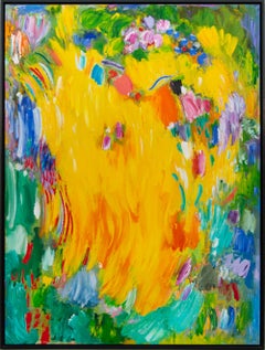 Tropic Noon - large, bright, colorful, abstract expressionist, acrylic on canvas