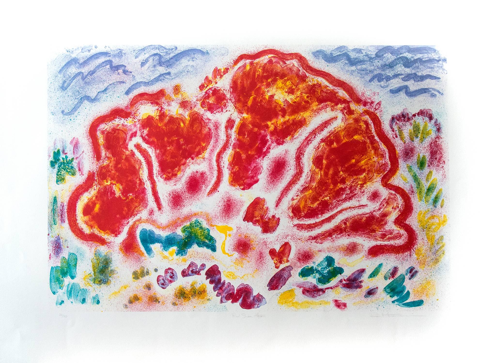 Paul Fournier Abstract Print - Red Sea Fan