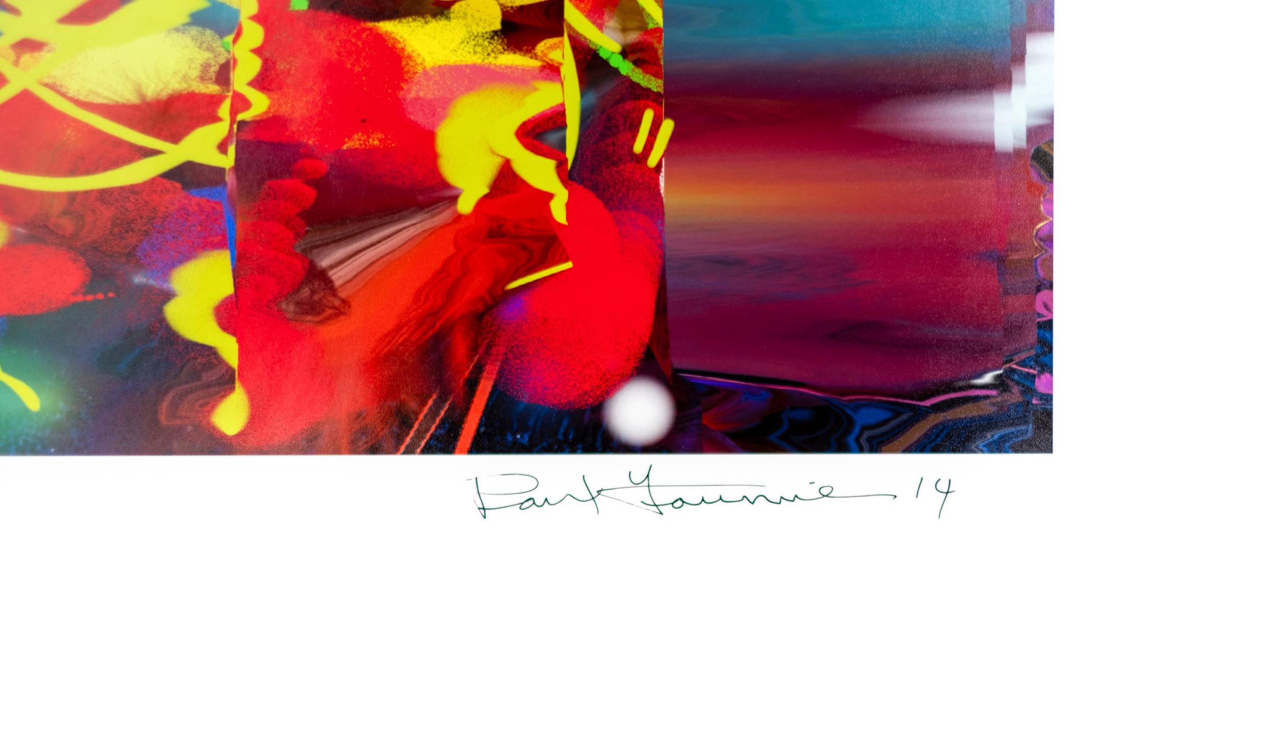 A Space City Forest 1/7 - stampa digitale contemporanea, astratta e collage - Print Astratto di Paul Fournier