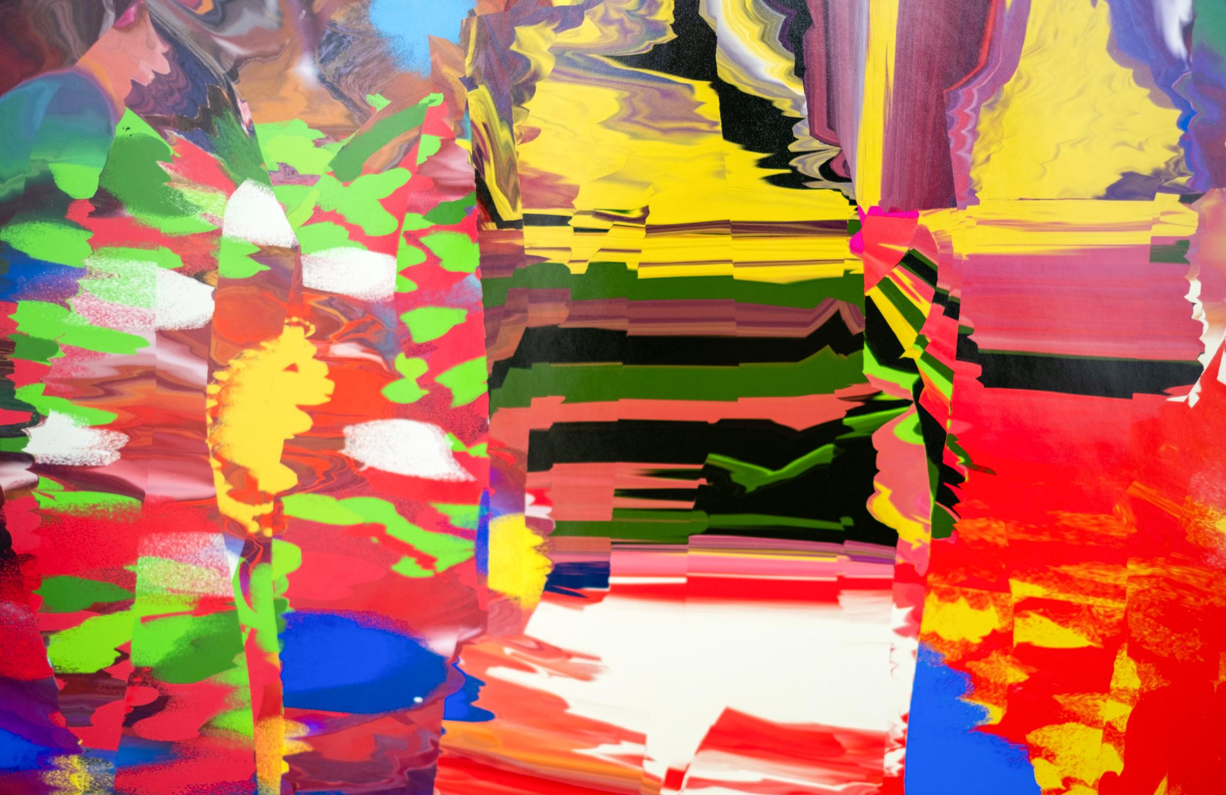 A Space City Forest 1/7 - stampa digitale contemporanea, astratta e collage in vendita 1