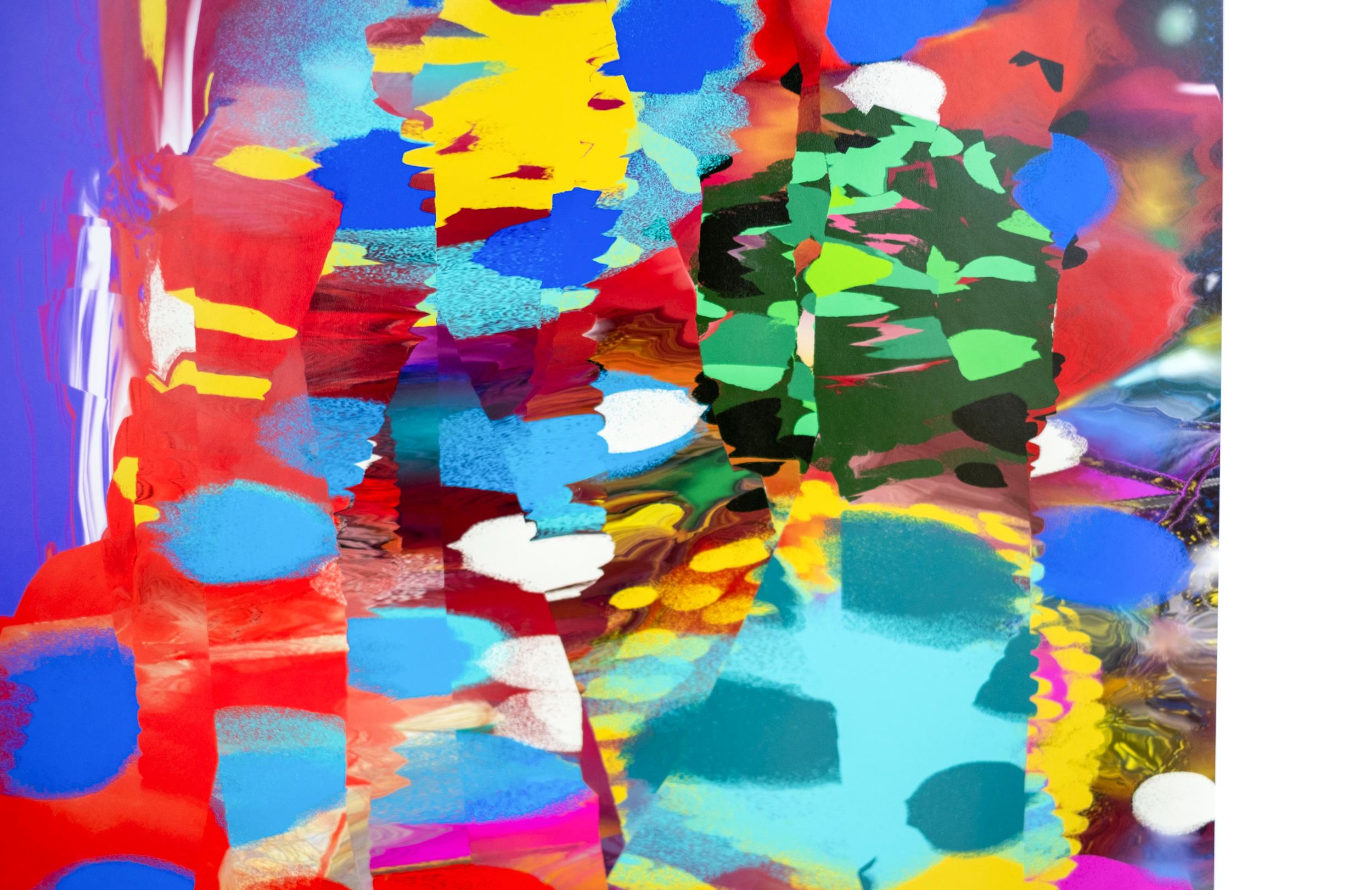A Space City Forest 1/7 - stampa digitale contemporanea, astratta e collage in vendita 2