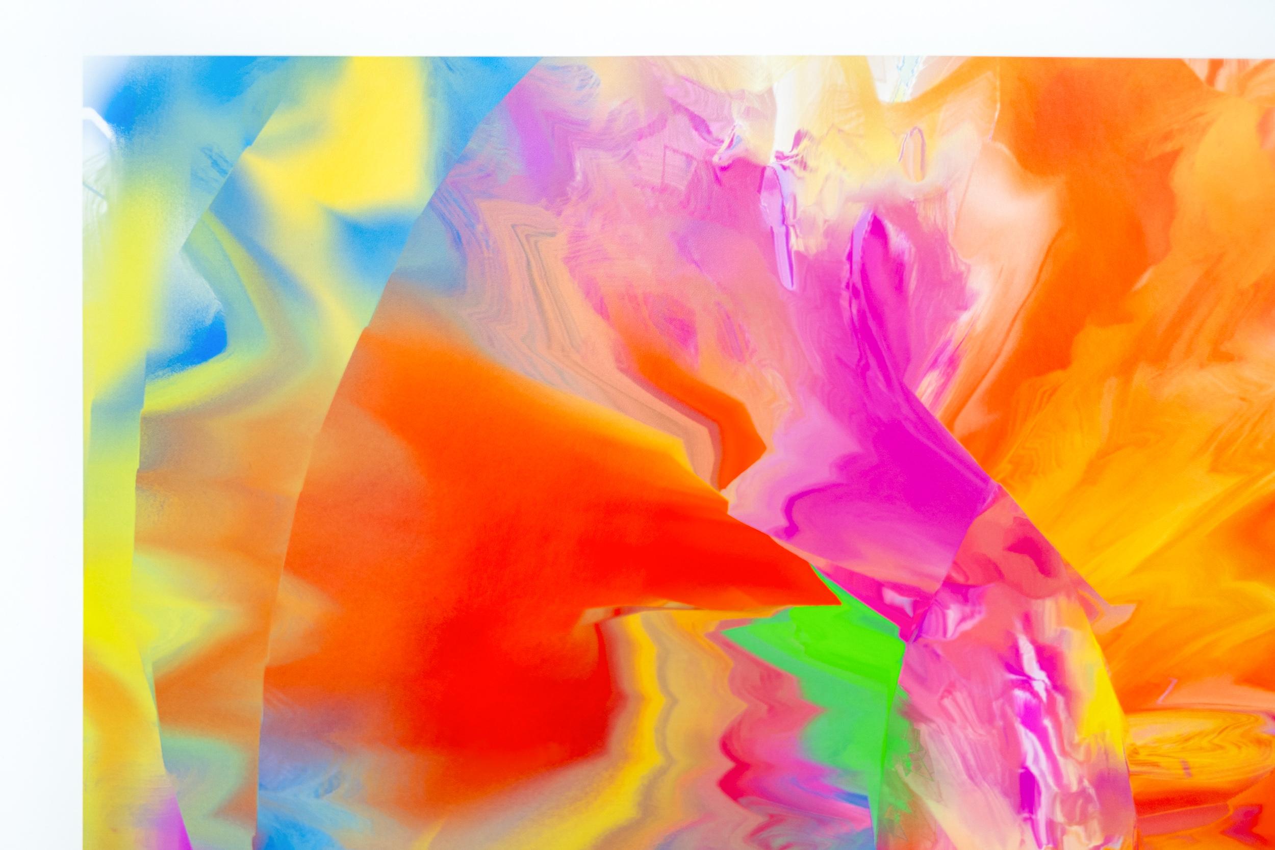 Space City Vortex 1/7 - contemporary, abstract, digital collage print For Sale 1
