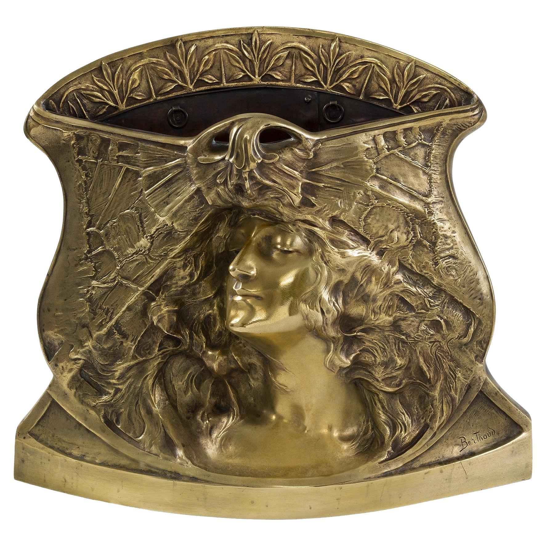 Paul-François Berthoud "Chrysalide" Bronze Planter For Sale