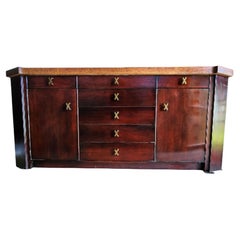Paul Frankel 72" Korkplatte Sideboard Johnson Möbel 1950er Jahre
