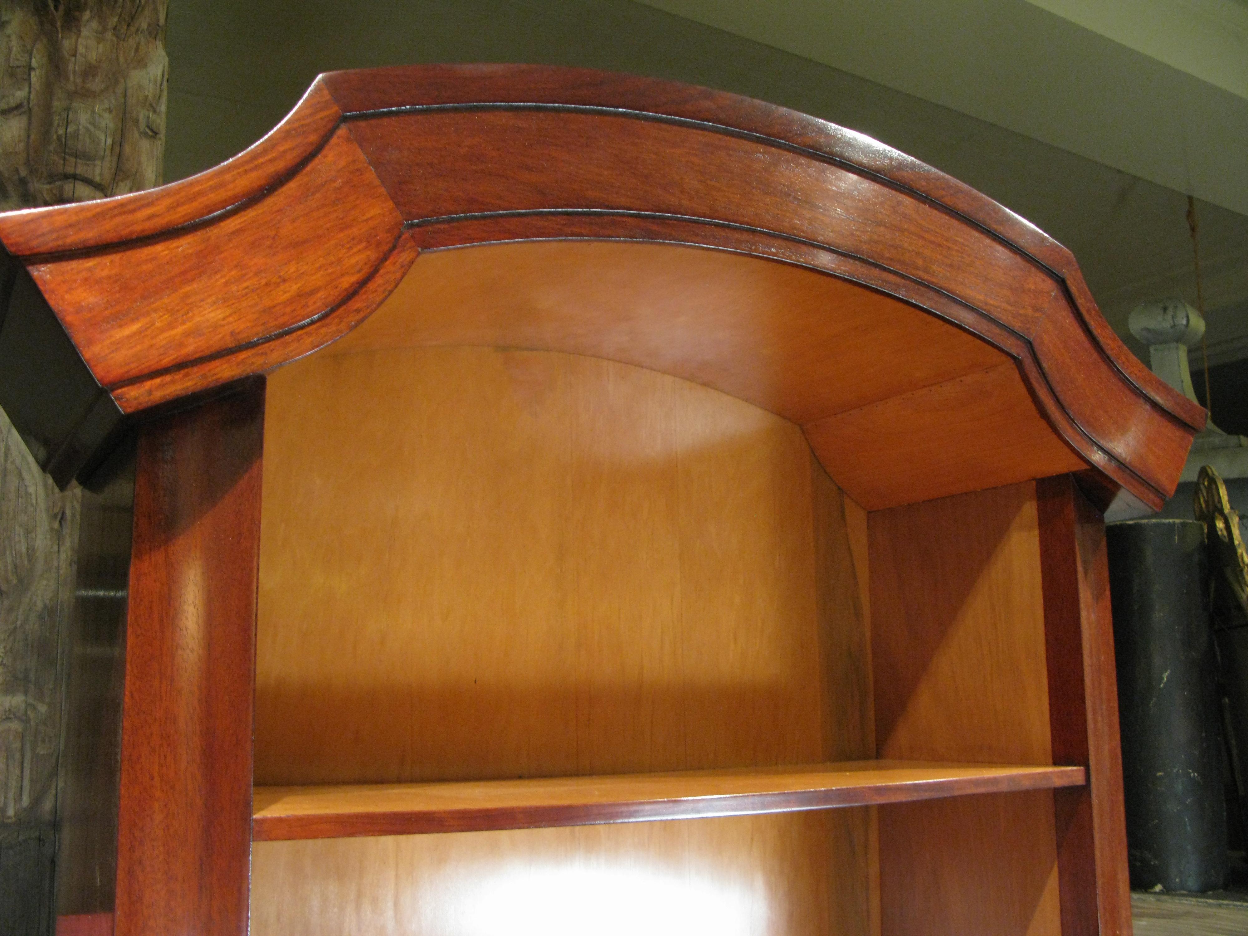 American Paul Frankl 1950s Mahogany Bookcase Cabinet