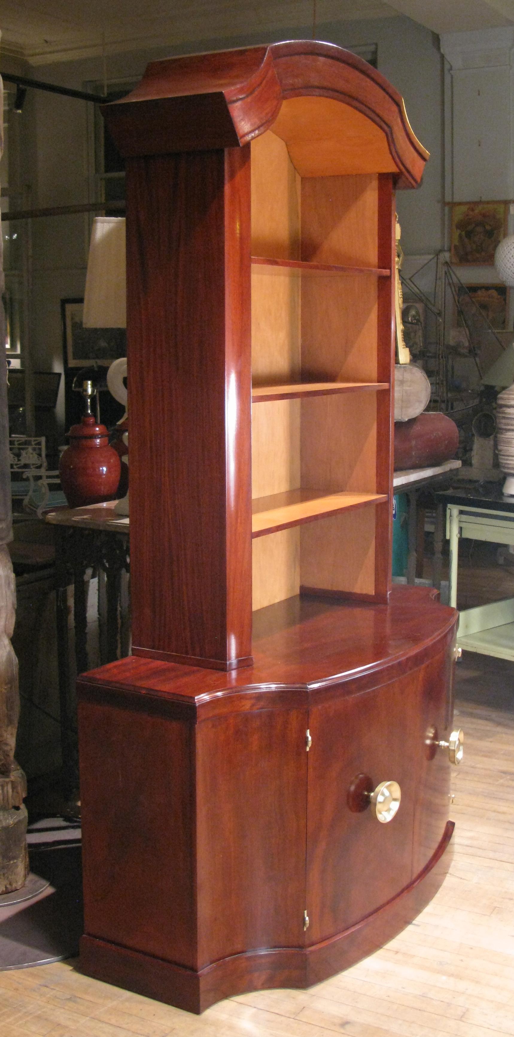 Paul Frankl 1950s Mahogany Bookcase Cabinet 2