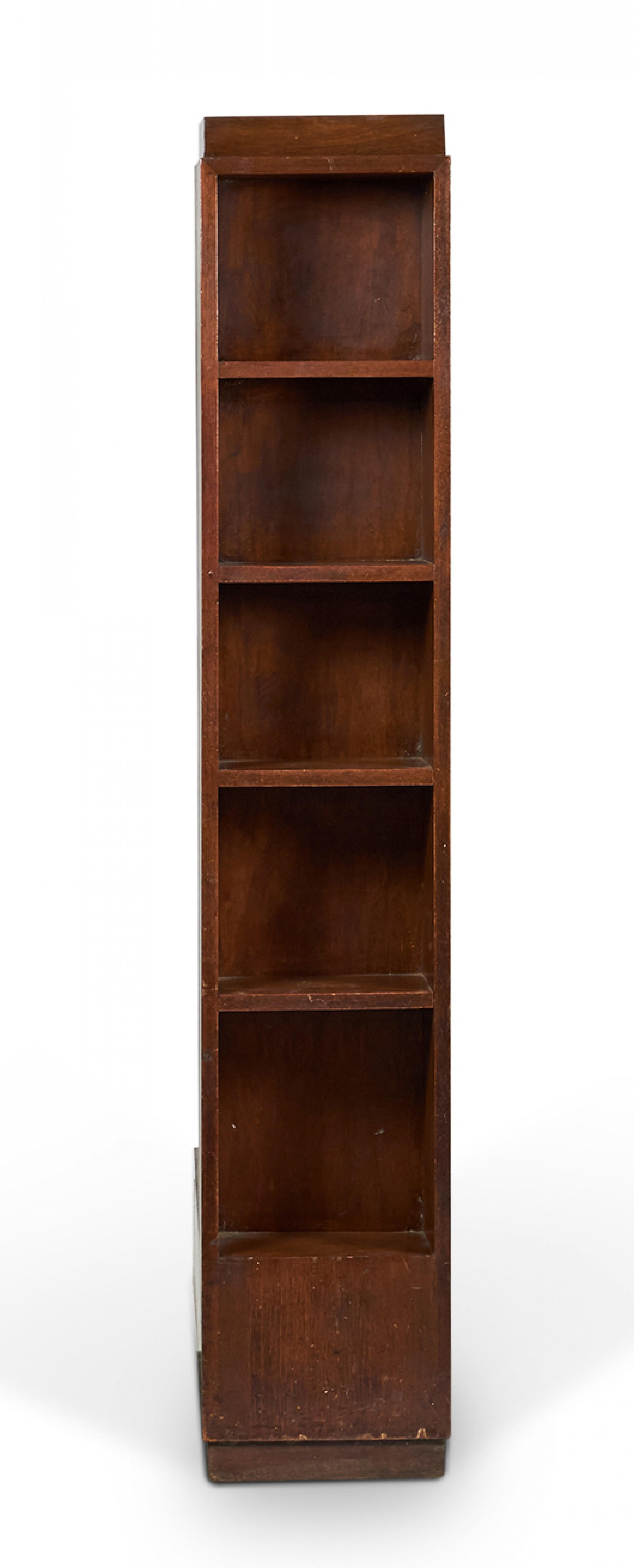 Mid-Century Modern Paul Frankl American Mid-Century Fall Front Walnut Skyscraper Desk For Sale