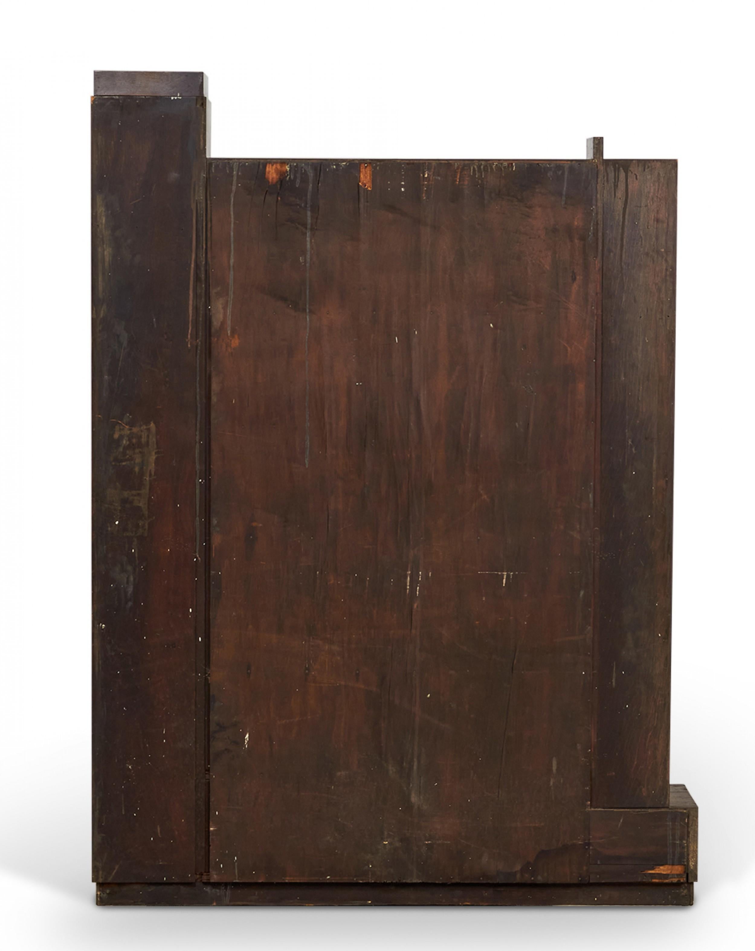 Paul Frankl American Mid-Century Fall Front Walnut Skyscraper Desk In Good Condition For Sale In Queens, NY