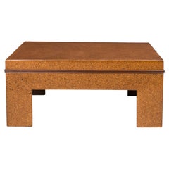 Paul Frankl American Mid-Century Square Cork Top Cocktail / Coffee Table