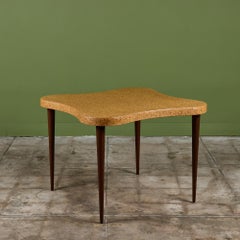 Paul Frankl Amoeba Cork Card Table for Johnson Furniture Co.