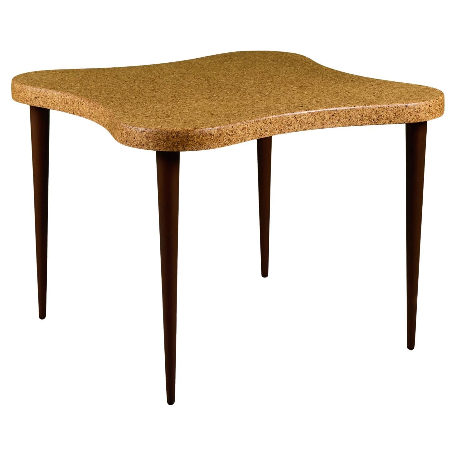 Paul Frankl Amoeba Cork Card Table per Johnson Furniture Co. in vendita