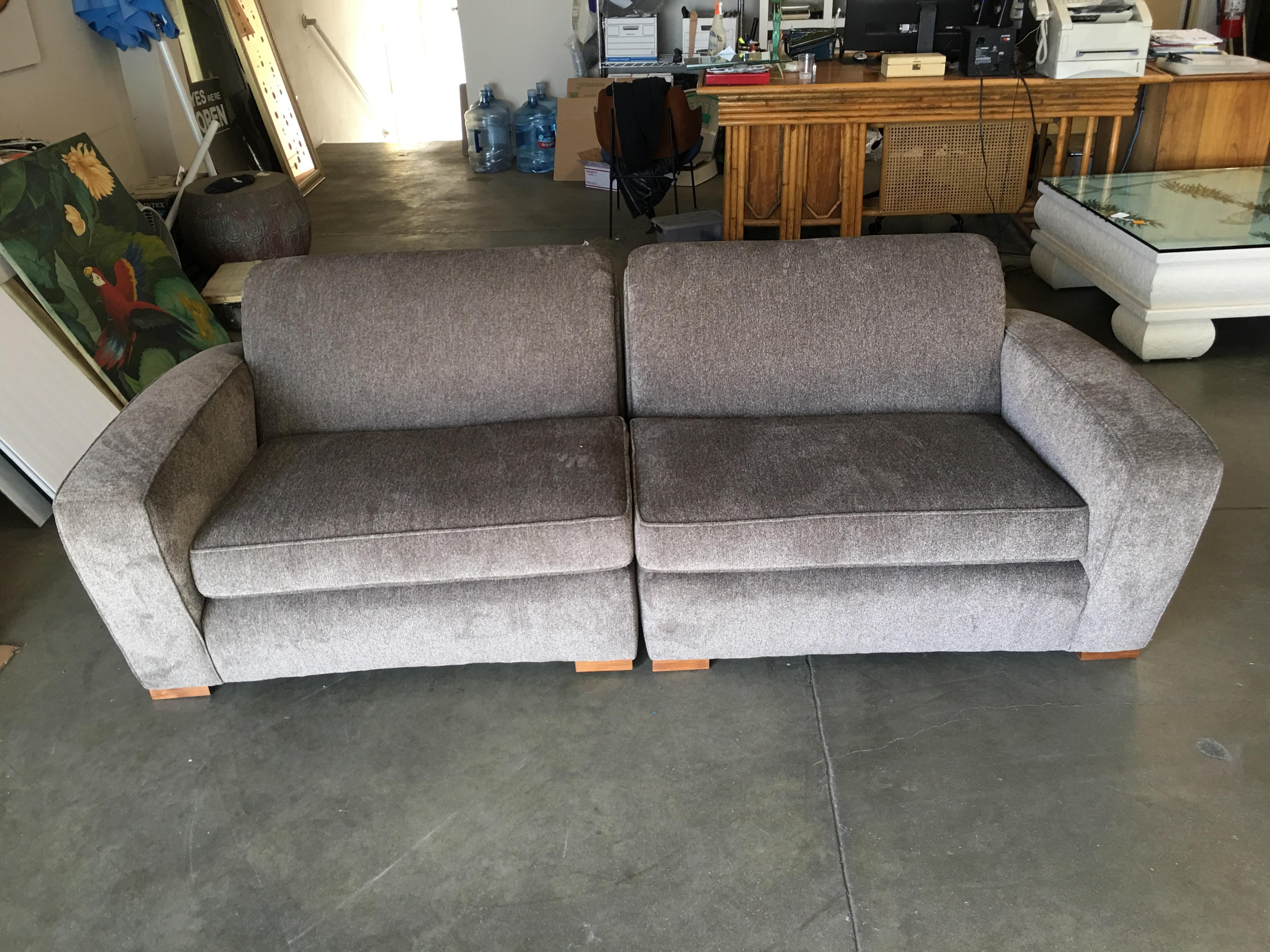 Sofá seccional Paul Frankl Art Decó Speed, hacia 1940 en Excelente estado para la venta en Van Nuys, CA