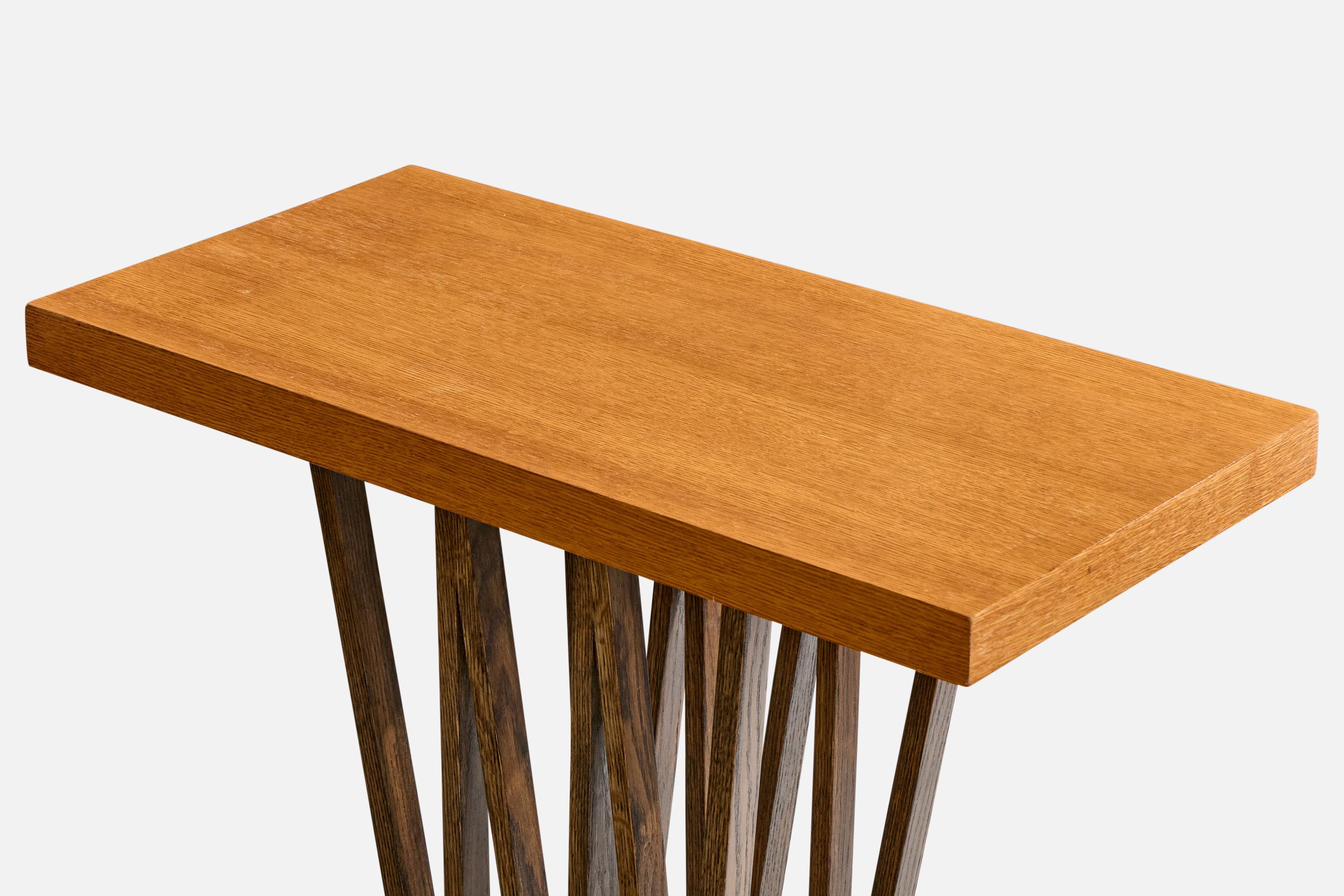 Paul Frankl, table console, Oak Oak, USA, années 1950 Bon état - En vente à High Point, NC