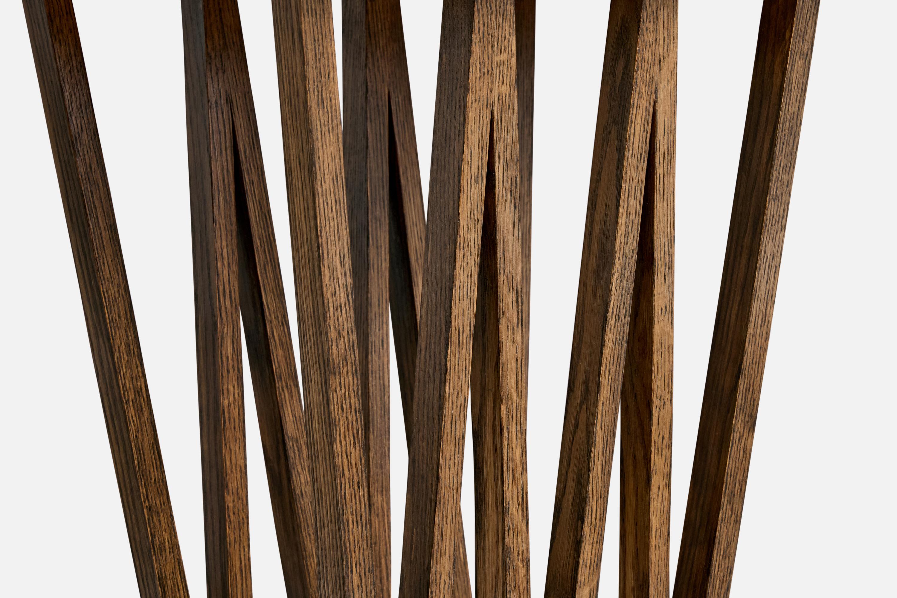 Chêne Paul Frankl, table console, Oak Oak, USA, années 1950 en vente