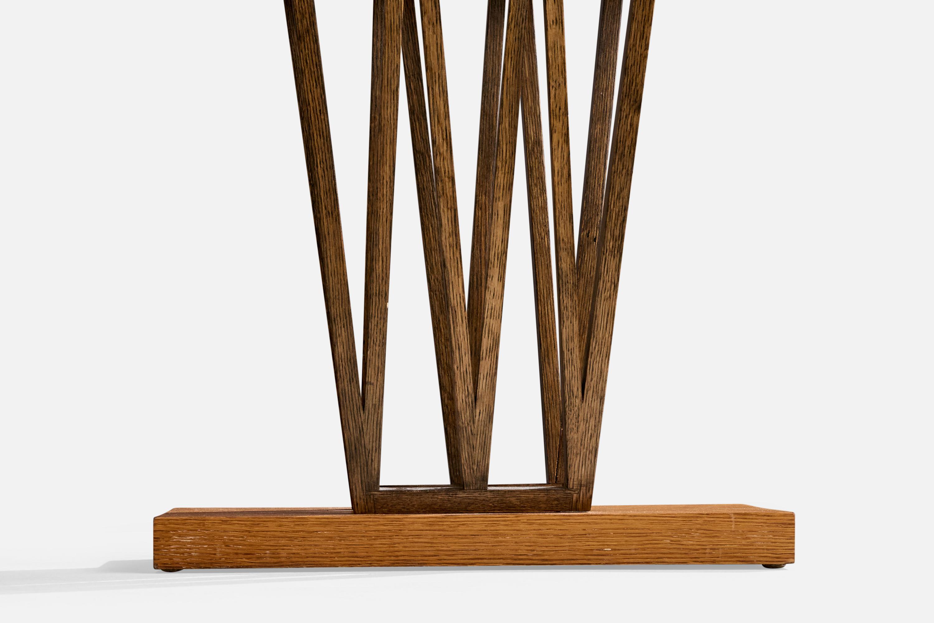Paul Frankl, table console, Oak Oak, USA, années 1950 en vente 2