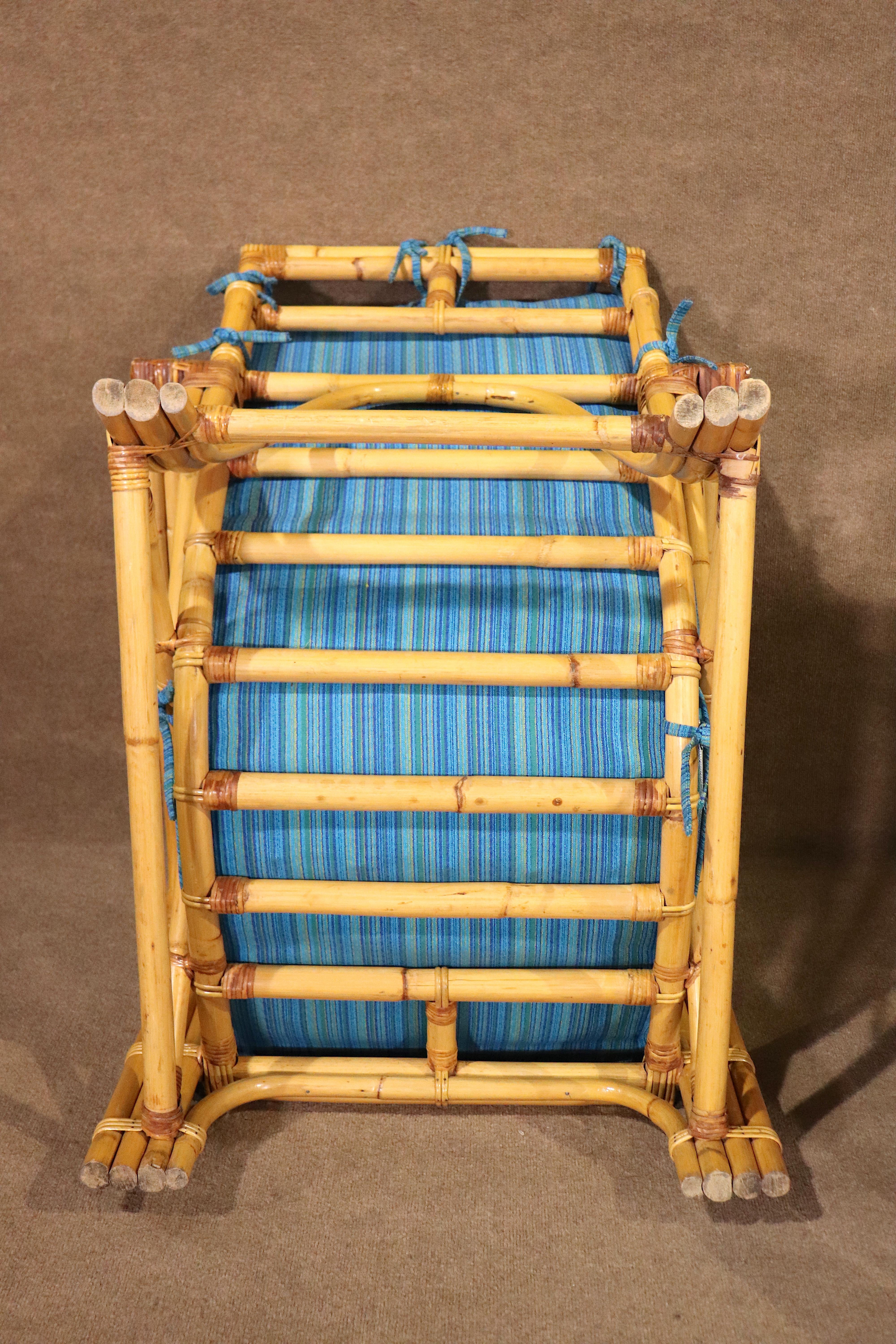 Paul Frankl Bamboo Rattan Patio Chairs For Sale 3