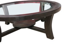 Paul Frankl Black Stepped Coffee Table for Brown Saltman