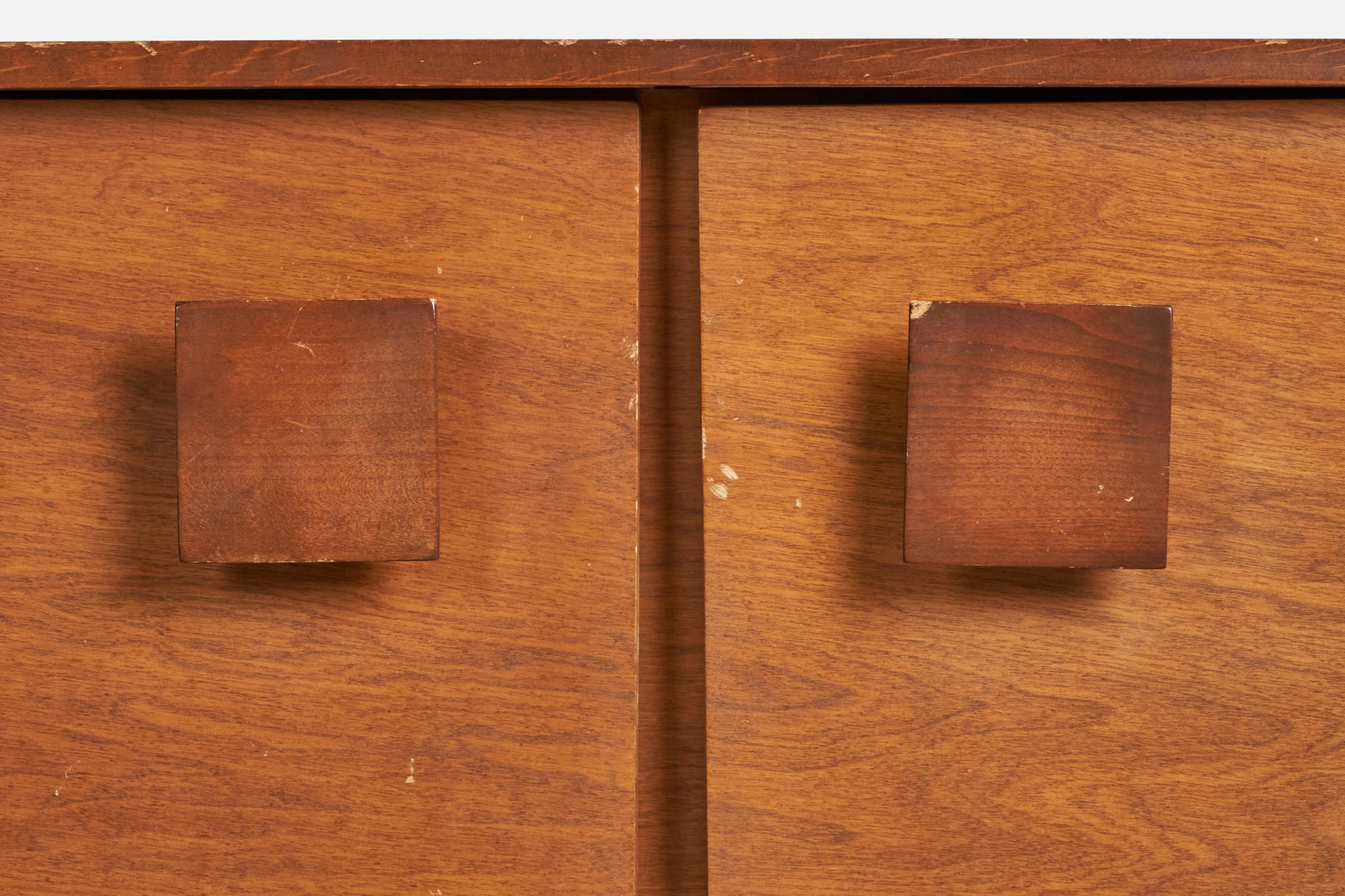 American Paul Frankl, Cabinet, Oak, USA, 1940s For Sale