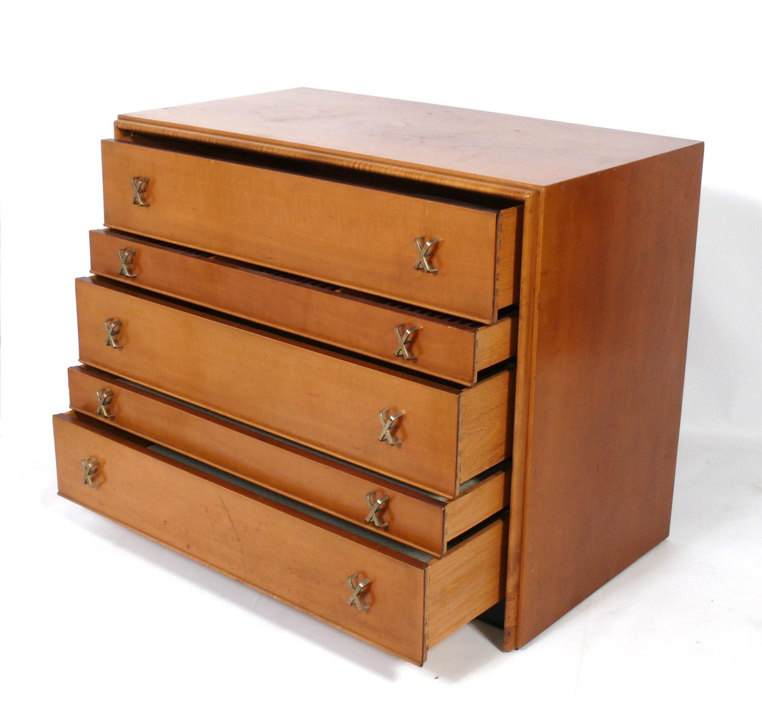 Mid-Century Modern Paul Frankl Chest in Your Choice of Color For Sale