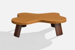 Paul Frankl, Coffee Table, Cork, Mahogany, USA, 1950s