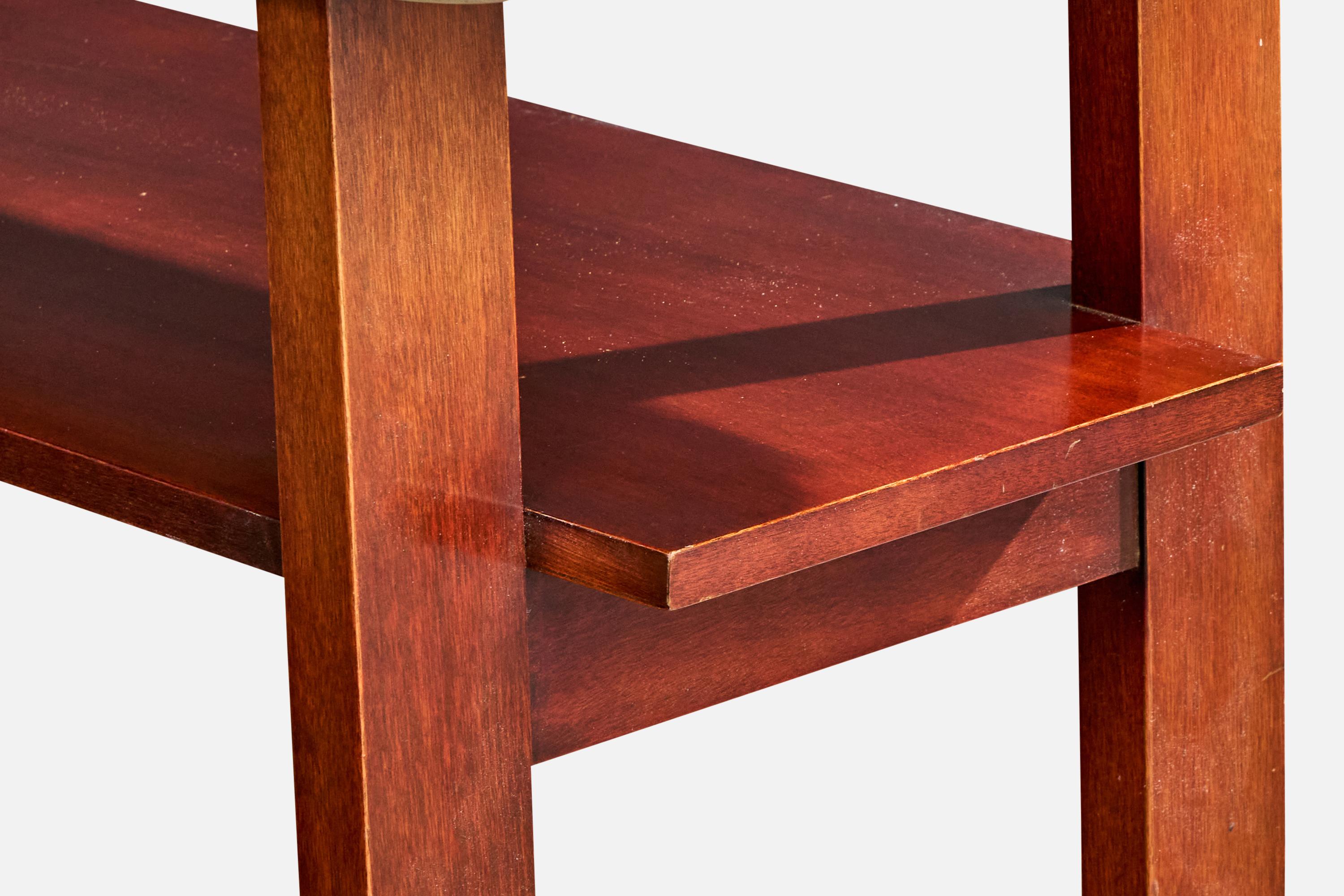 Paul Frankl, Console Table, Mahogany, Cork, USA, 1950s en vente 2
