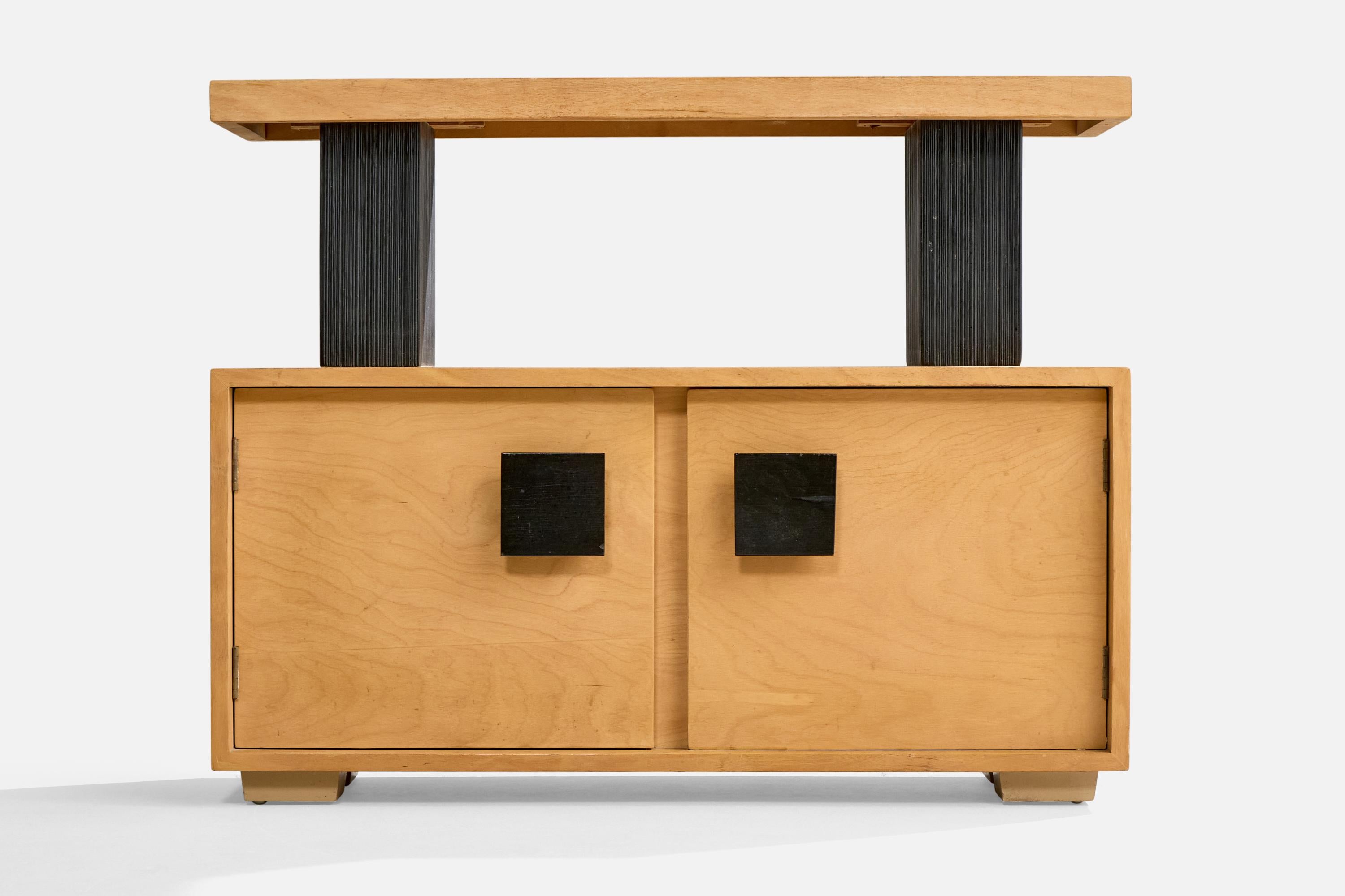 American Paul Frankl, Console Table, Wood, USA, 1950s For Sale