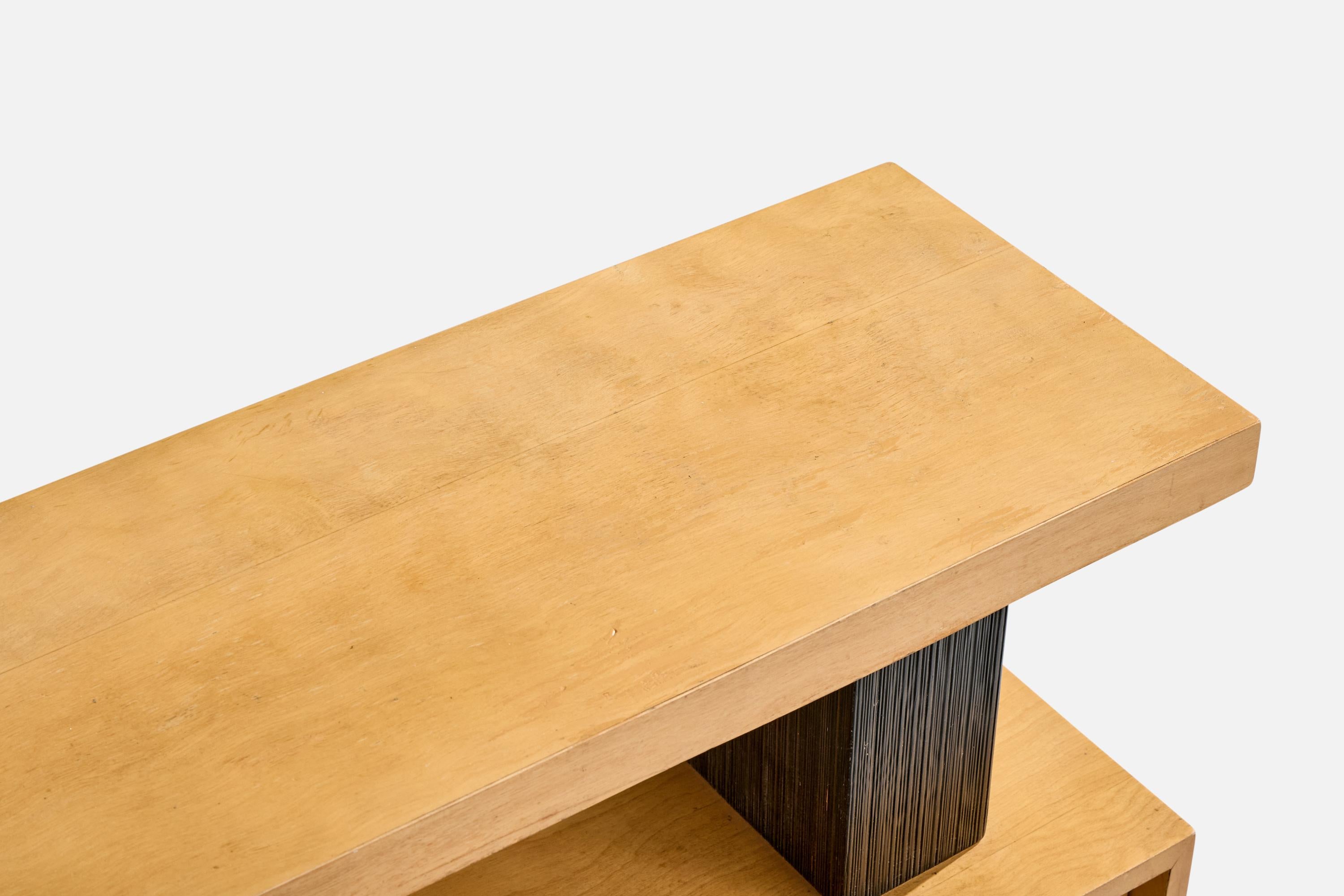 Paul Frankl, Console Table, Wood, USA, 1950s In Good Condition For Sale In High Point, NC
