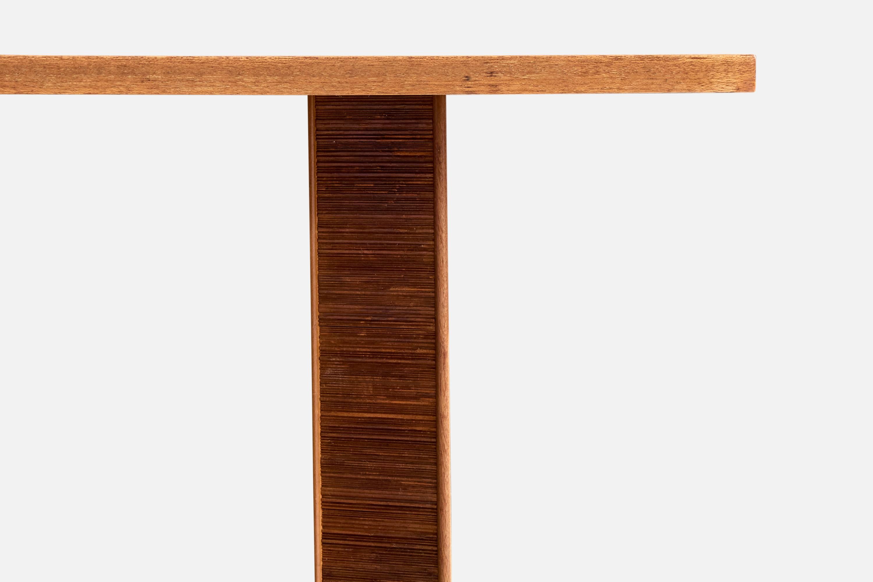 Paul Frankl, table console, Wood Wood, USA, années 1950 Bon état - En vente à High Point, NC
