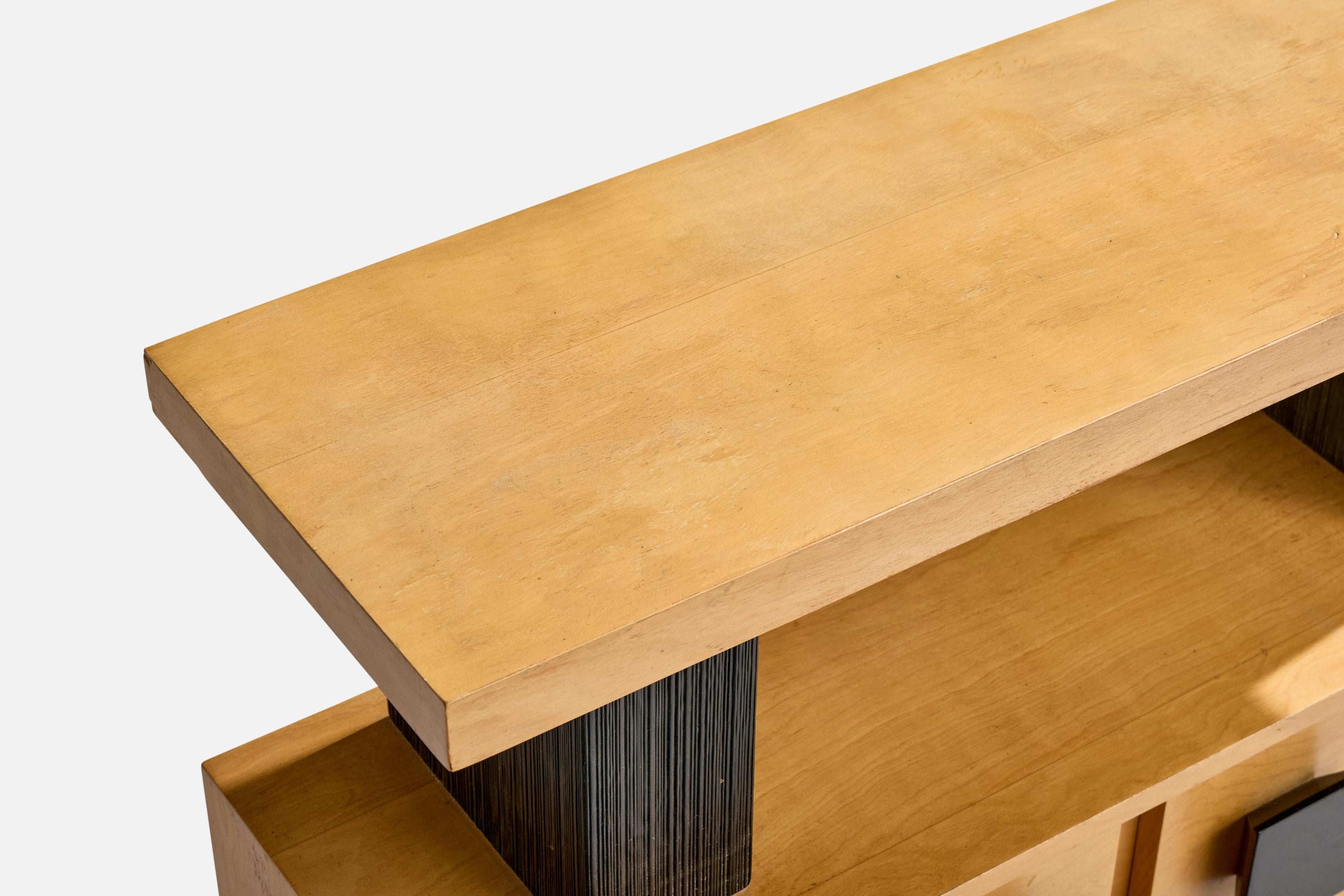 Mid-20th Century Paul Frankl, Console Table, Wood, USA, 1950s For Sale